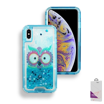 iPhone X/ XS Liquid Glitter Quicksand Hybrid Cover Case HYB26 Design 02