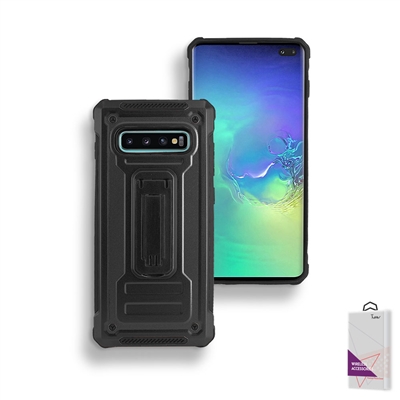 Samsung Galaxy S10 Plus/ S10+ Mars 2 Hybrid Slim Kickstand CASE HYB28 Black