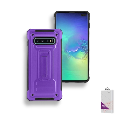 Samsung Galaxy S10 Mars 2 Hybrid Slim Kickstand CASE HYB28 Purple