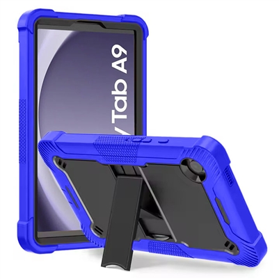 Samsung Galaxy Tab A9 8.7" 2023 Slim Heavy Duty Shockproof Rugged Case With Kickstand Blue / Black