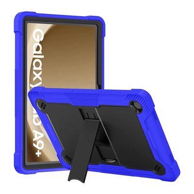 Samsung Galaxy Tab A9 PLUS 11" 2023 Slim Heavy Duty Shockproof Rugged Case With Kickstand Blue / Black