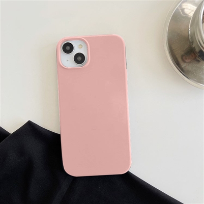 iPhone 15 Pro Liquid Silicone Gel Skin Wireless Charging Case Pink