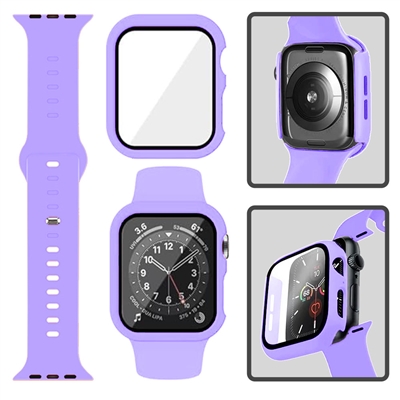 41MM SILICON IWATCH CASE + BAND PURPLE