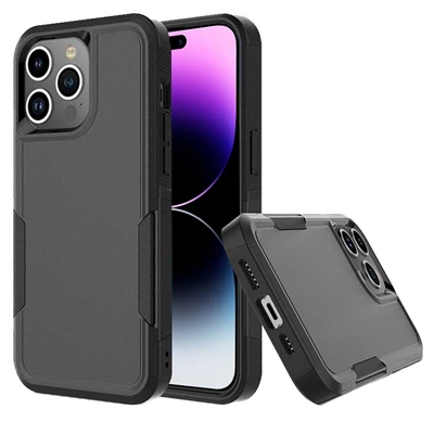 iPhone 15 Plus Pioneer Armor Heavy Duty PC+TPU Case Black